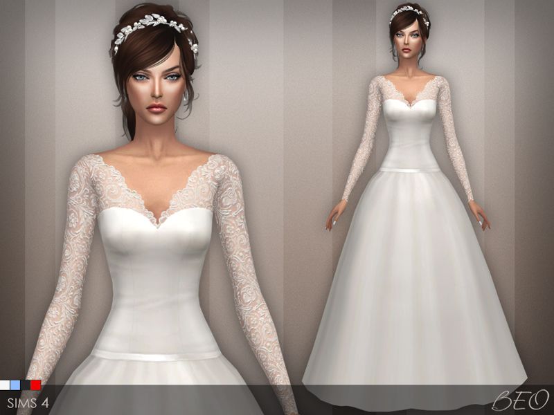 Sims 2 robe de mariée
