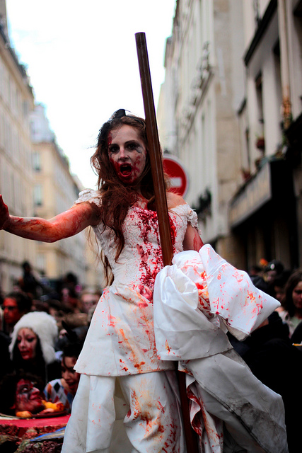 Robe de mariée zombie