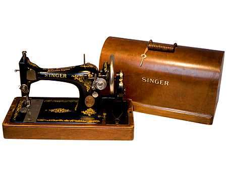 Machine a coudre singer coffre bois