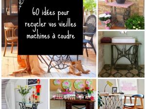 Ancienne machine a coudre déco