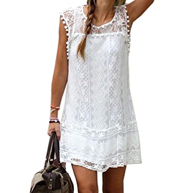 Robe a dentelle blanche