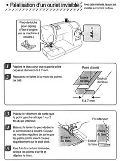 Machine a coudre point invisible