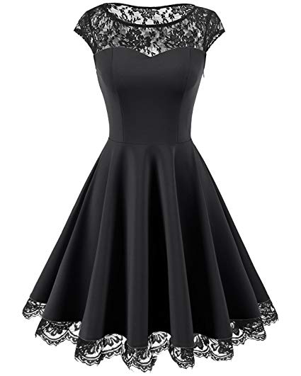 Robe dentelle annee 50