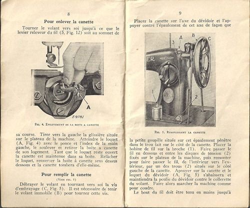 Notice machine a coudre ancienne singer