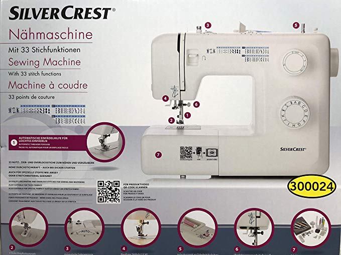 Video machine à coudre silvercrest