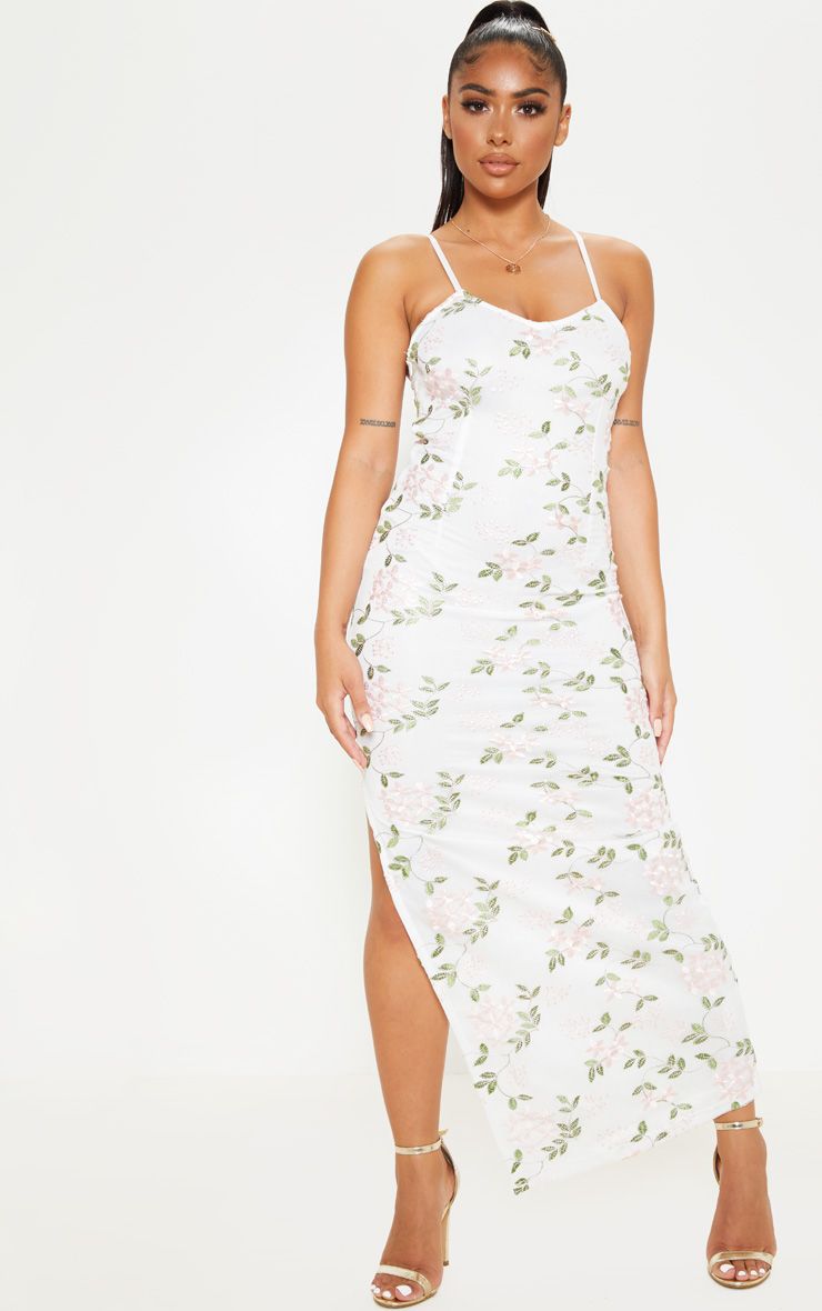Robe longue blanche