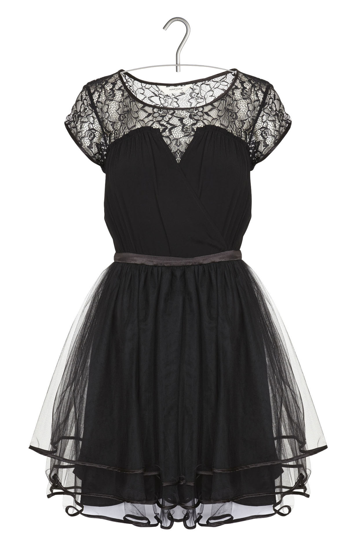 Robe dentelle ecru naf naf