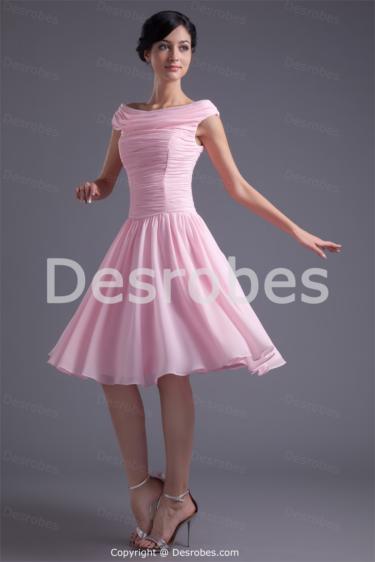 Robe rose de soirée