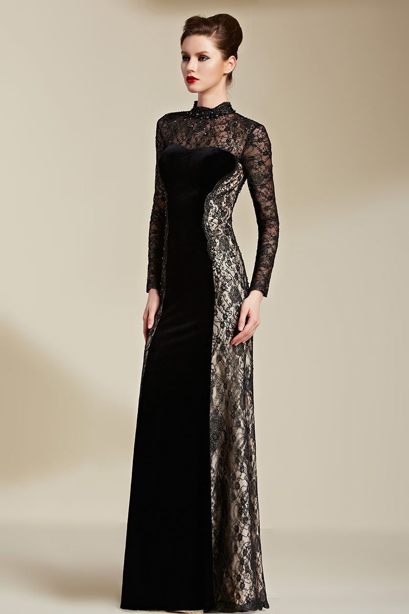 Robe de soirée velour
