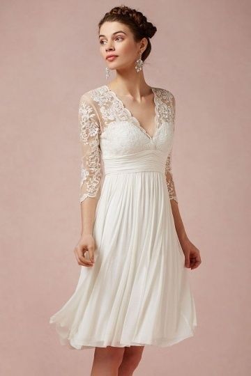 Robe dentelle manches 3 4