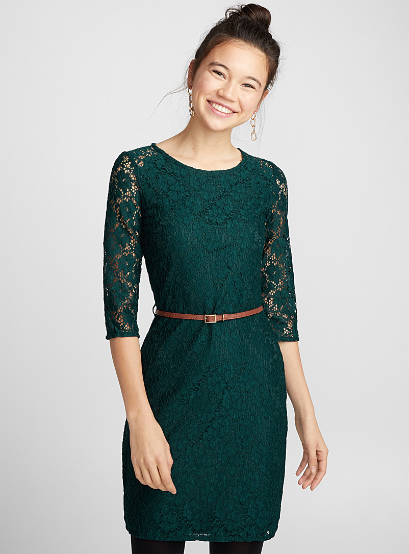 Robe dentelle simons