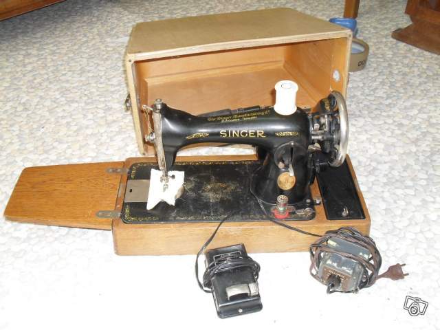Ancienne machine a coudre singer electrique
