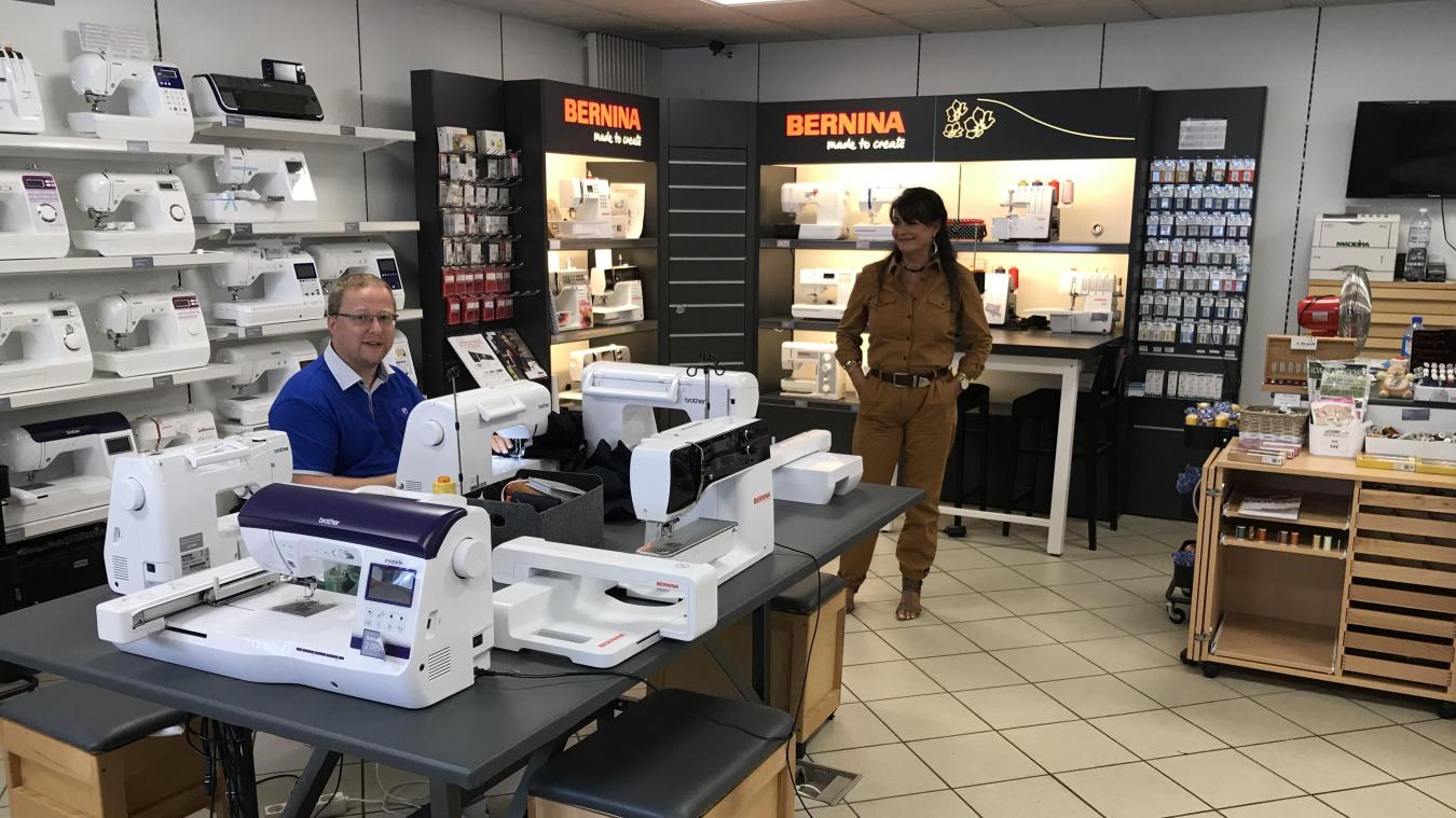 Magasin pour machine a coudre