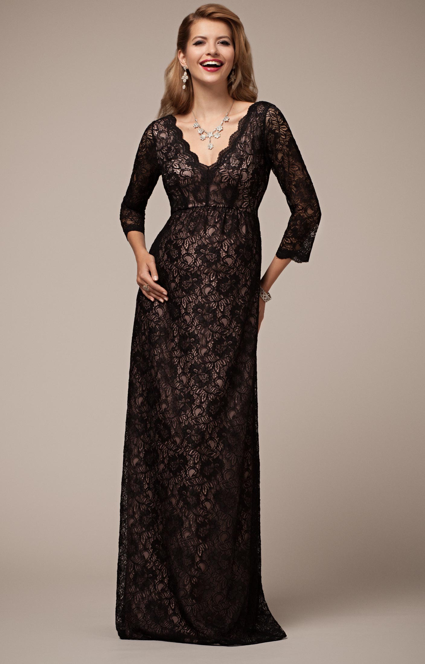 Longue robe dentelle