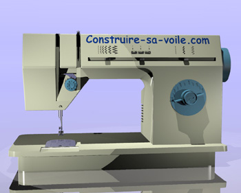 Machine à coudre les voiles