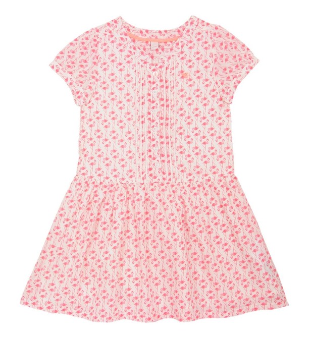 Robe fille flamant rose