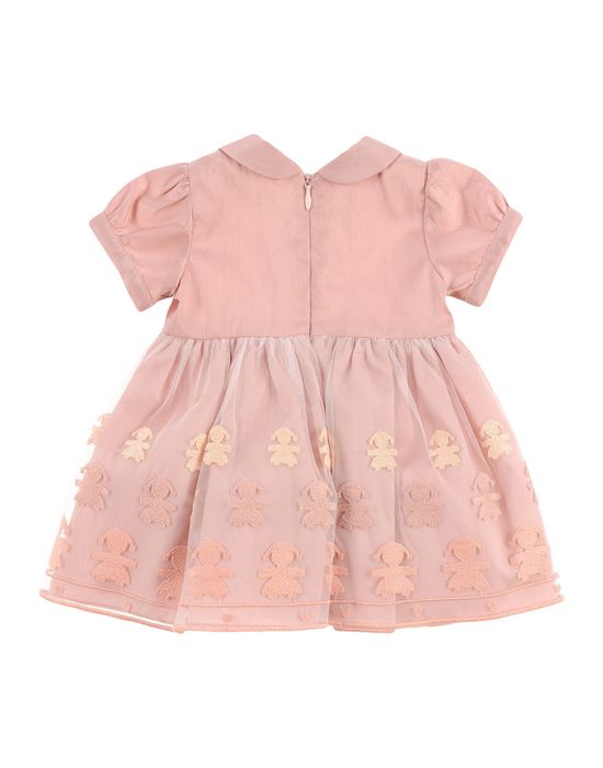 Robe fille vieux rose