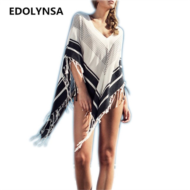 Robe de plage poncho