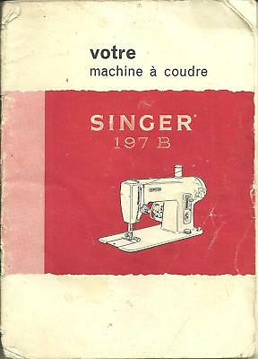 Machine a coudre singer 15b notice