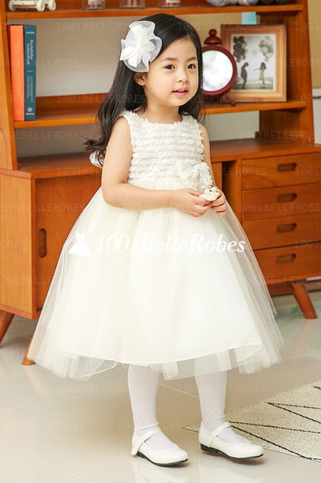 Robe ceremonie ivoire fille