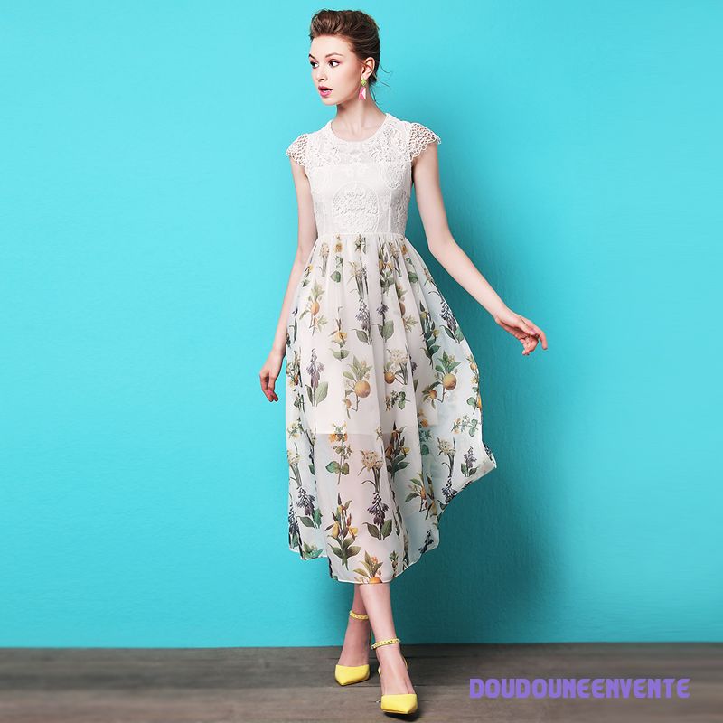 Robe dentelle fleur