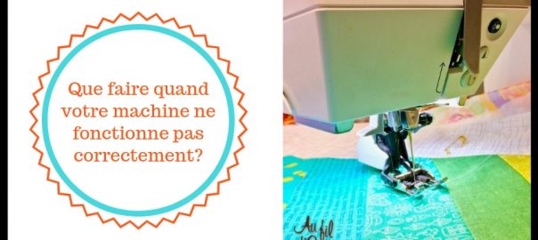 Ma machine a coudre ne fonctionne plus