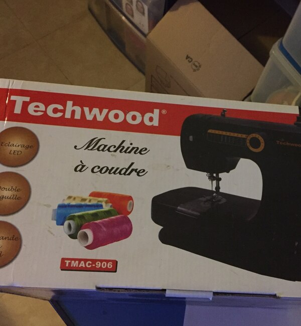 Techwood machine a coudre tmac 906 noir machine à coudre