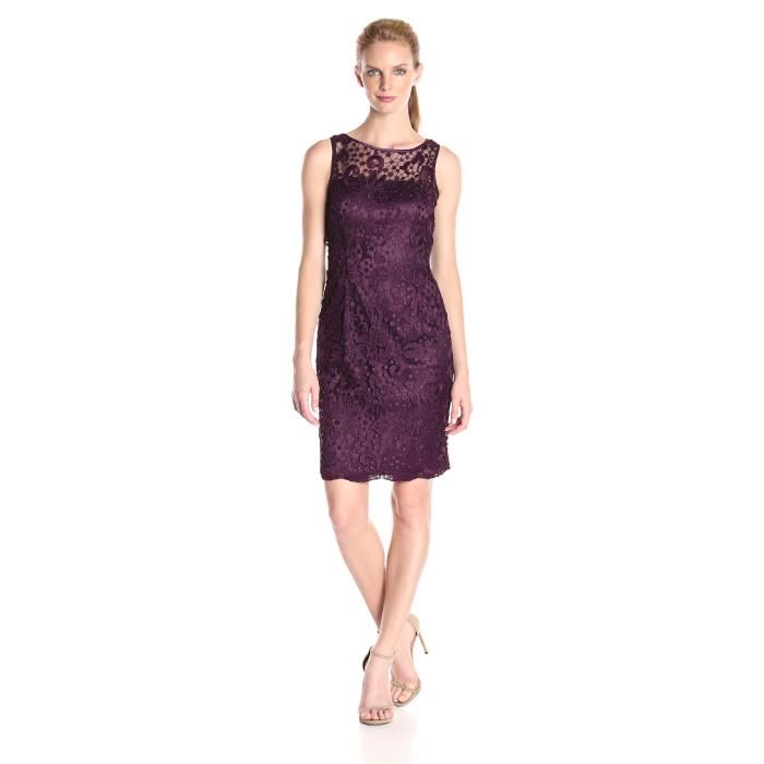 Robe droite dentelle