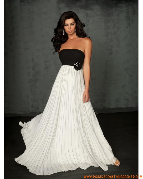 Robe de ceremonie noire et blanche