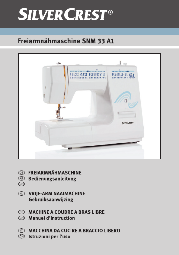 Mode emploi machine à coudre silvercrest