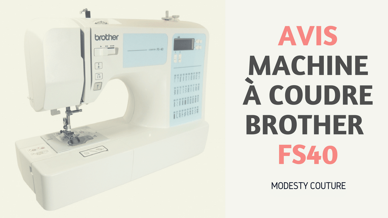 Machine à coudre fs40 électronique blanc brother