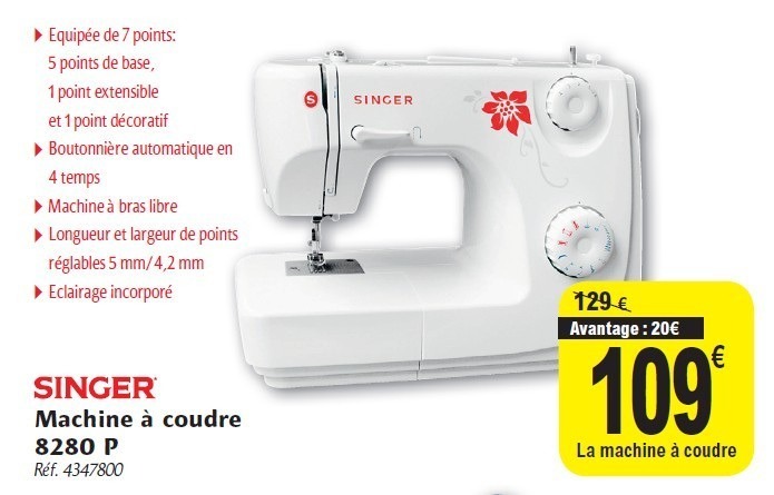Machine a coudre singer 8280p