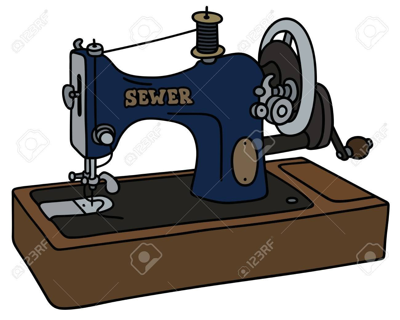 Dessin machine à coudre à colorier