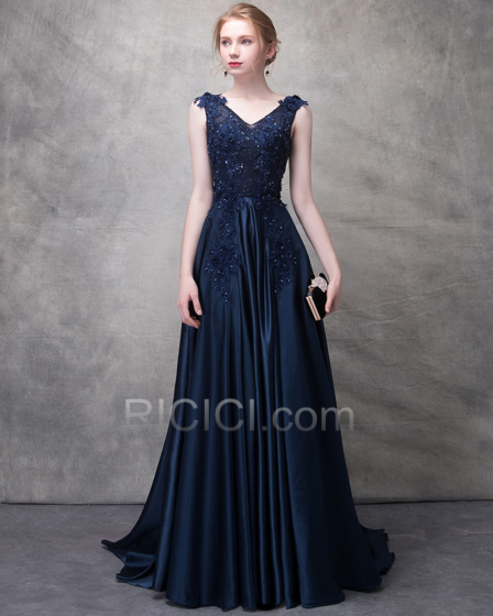 Robe de soirée satin