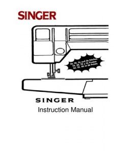 Manuel d'instruction machine à coudre singer