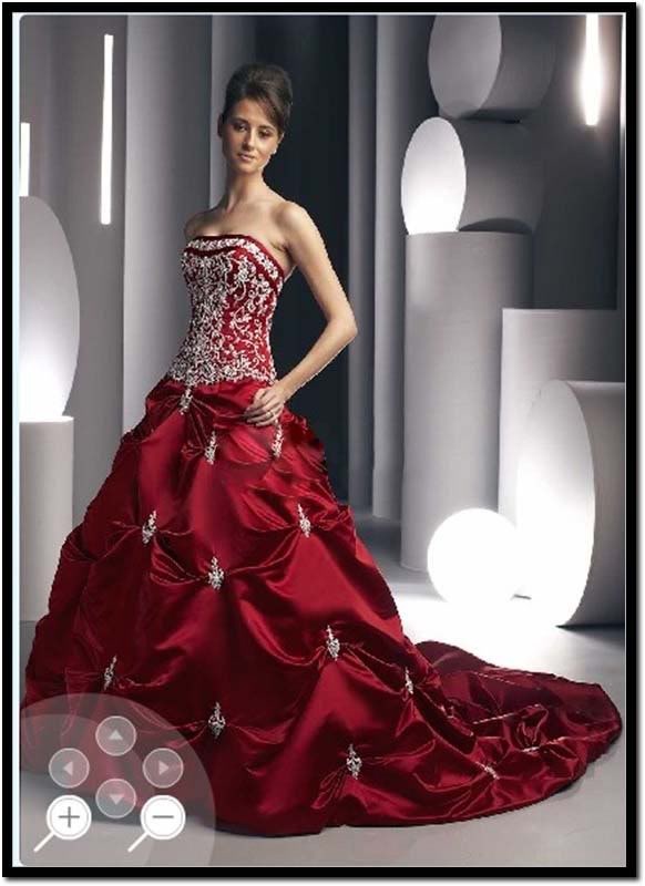 Robe de mariée bleu et blanc pas cher