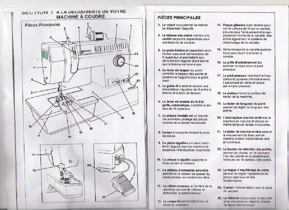 Notice machine a coudre singer 7136