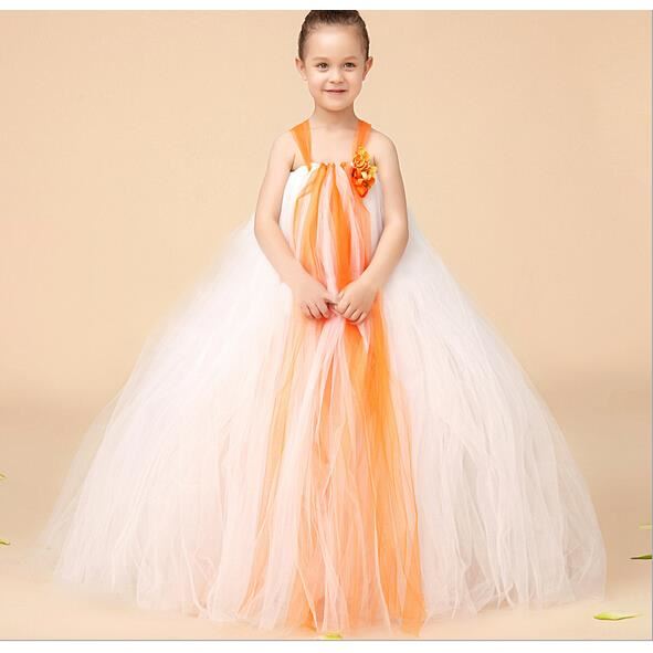 Robe fille orange