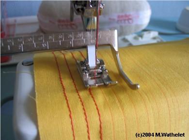 Guide de couture de la machine a coudre