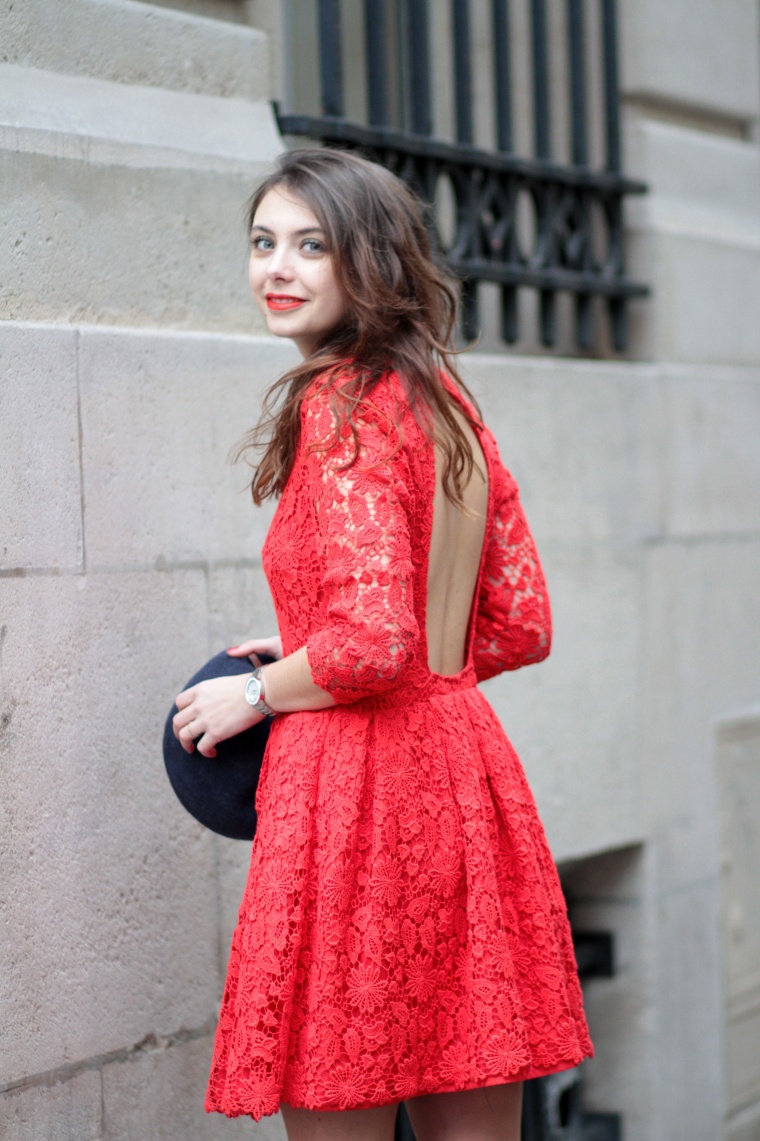 Robe dentelle verte la redoute