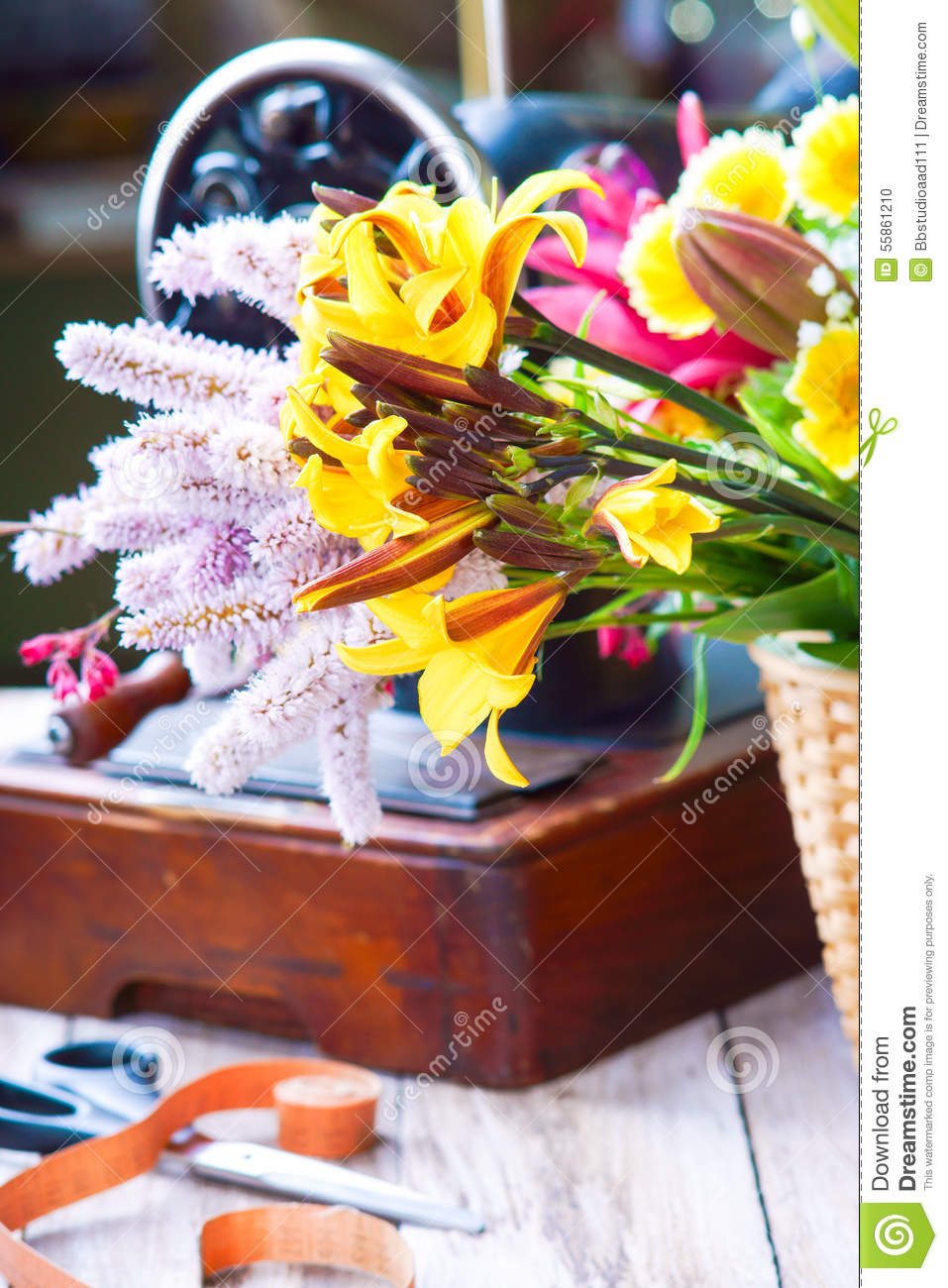Machine a coudre the flower