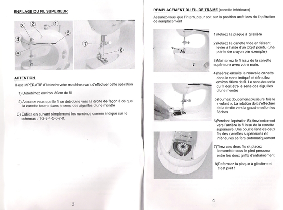 Notice mini machine a coudre