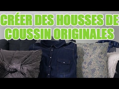 Faire une housse de coussin sans machine a coudre