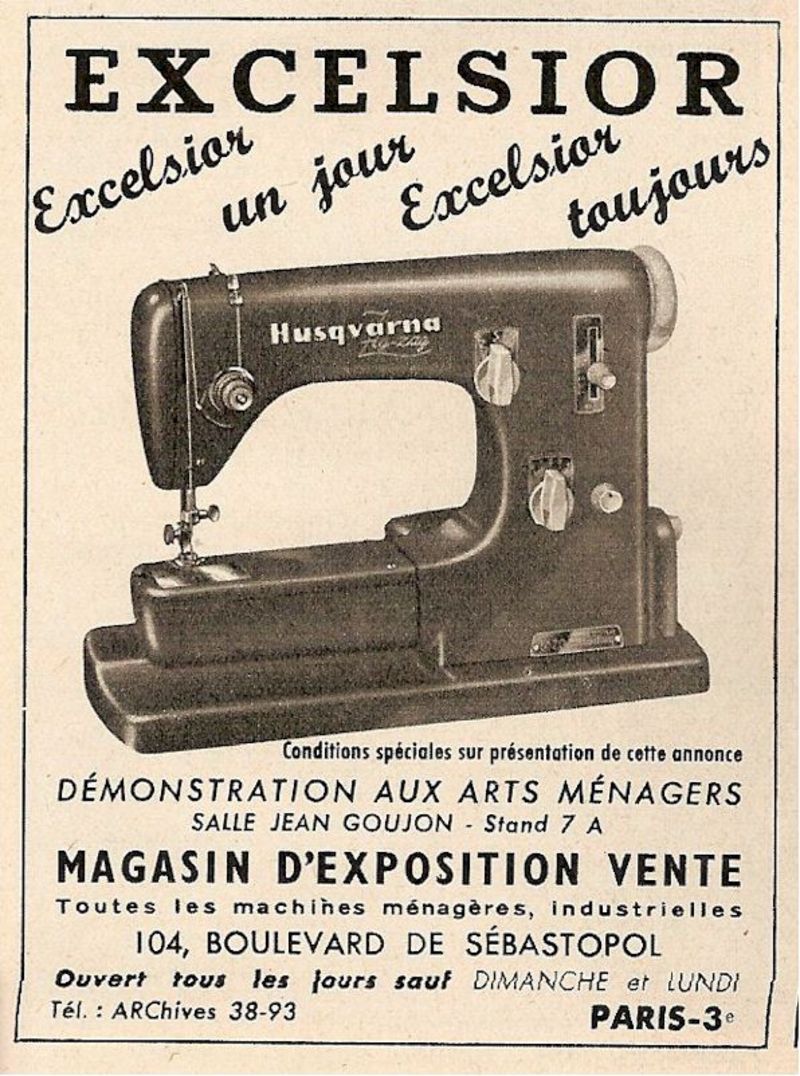 Notice machine à coudre excelsior
