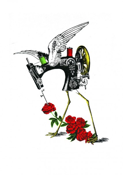 Machine a coudre the flower