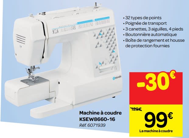 Carefour machine a coudre
