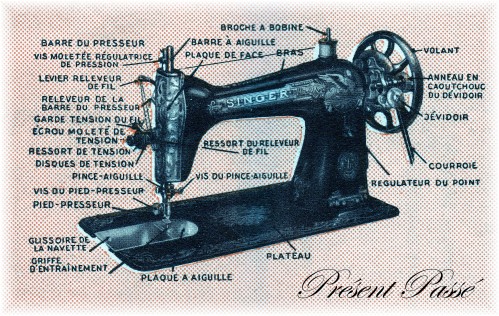 Pieces machine a coudre singer ancienne