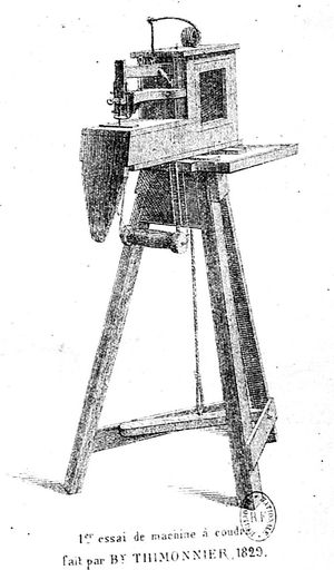 Histoire machine à coudre