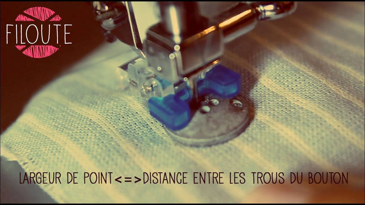 Couture bouton machine a coudre