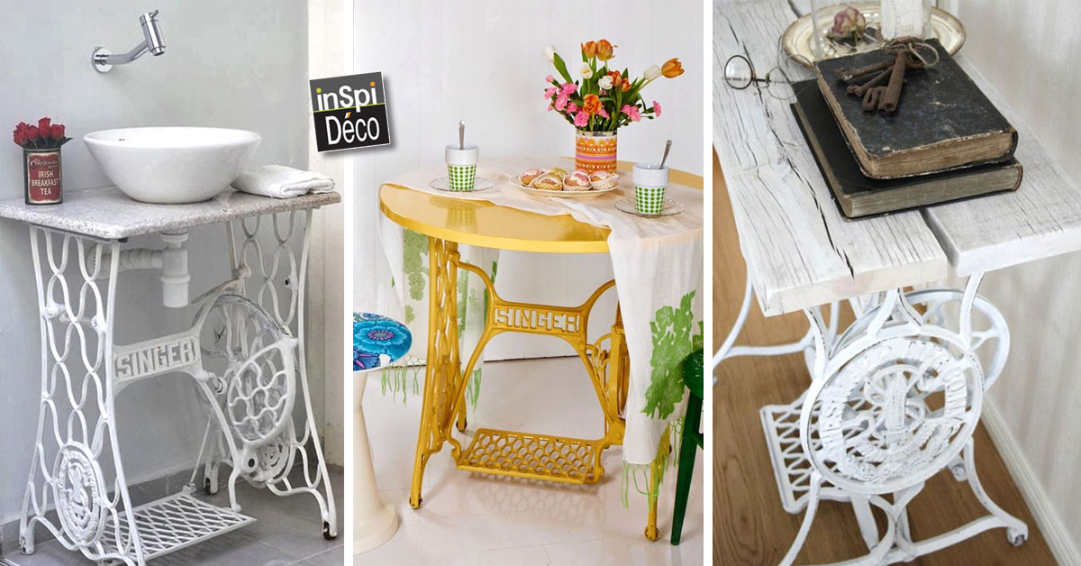 Transformation meuble machine a coudre
